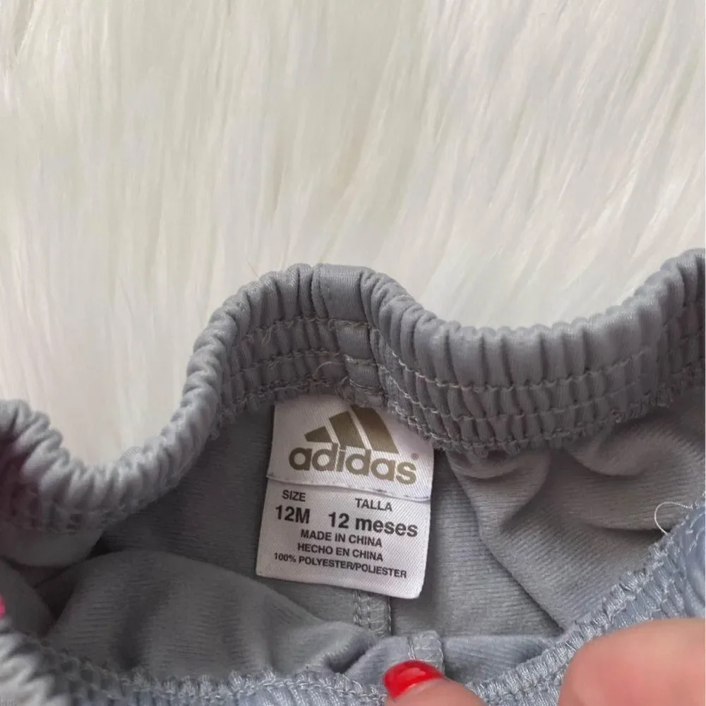 BABY GIRL ADIDAS SWEATPANTS SIZE 12 MOS